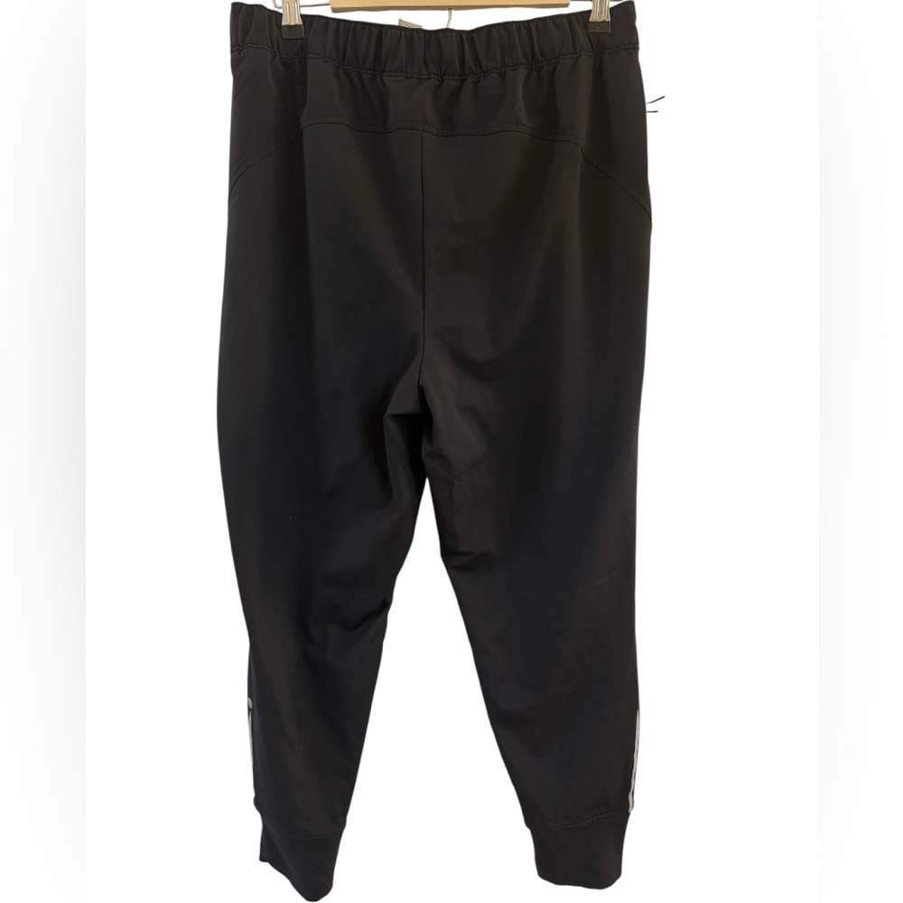 Calia Womens Journey Knit Jogger Sz L Solid Black High Rise Zip Pockets - Picture 4 of 7